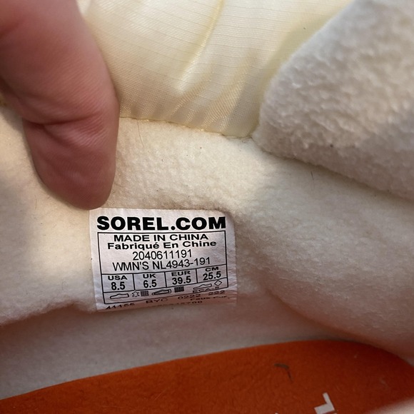 Sorel Snow Boots Womens Size 8.5 White Waterproof Ankle Wedge NL4943-191 - Picture 8 of 10